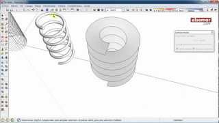 SketchUp Quick Tips Cylindrical Helices Hélices cilíndricas [upl. by Bentlee669]