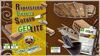 Ripristino travetti solaio  GeoLite  Kerakoll [upl. by Ellinnet]