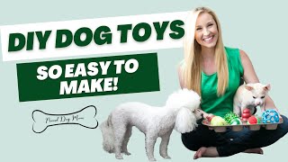 DIY Dog Toys Made From Common Household Items  Proud Dog Mom [upl. by Atig920]