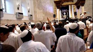 Prayers for Jerusalem at the Hurva Synagogue  Old City Jerusalem [upl. by Odele]