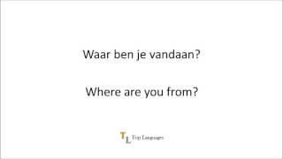 Learn Dutch English  Basic conversation  Nederlands Engels sentences  zinnen 1 [upl. by Sherrer845]