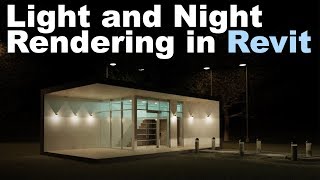 Lights and Night Rendering in Revit Tutorial [upl. by Rosner]