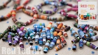 How to make Paper Beads from Magazines [upl. by Hanway]