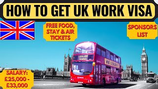 Get UK Sponsorship Jobs  UK Work Permit Visa 2023  UK Skilled Worker Visa  UK  Dream Canada [upl. by Iadahs]