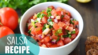 How to Make Salsa  Easy Homemade Salsa Recipe [upl. by Garzon]