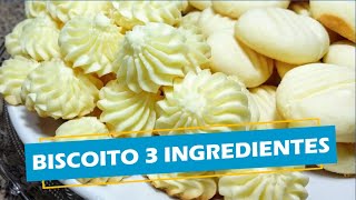 BISCOITO 3 INGREDIENTES  Maizena e Leite Condensado [upl. by Enak802]