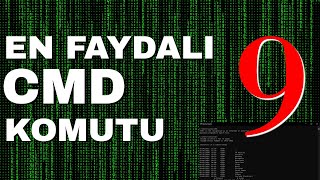 CMD KOMUTLARI İLE NELER YAPILABİLİR  En Faydalı 9 CMD Komutu [upl. by Brewster]