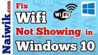 How to Fix Wifi Network not showing in Windows 10 [upl. by Aneram]