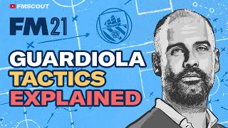 Pep Guardiola POSITIONAL PLAY Tactical Analysis and Recreation  Best Tactics FM21 [upl. by Betti]