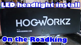 Hogworkz headlight and passing light install on the Roadking [upl. by Asaeret]