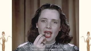 Vintage 1940s Makeup Tutorial Film  1946 [upl. by Arabrab280]