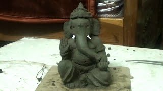 How to make clay Ganesh [upl. by Rebna]