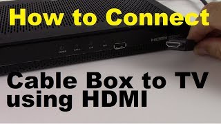 How to Connect Cable Box to TV using HDMI [upl. by Minne]