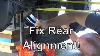 How To Fixing Driving Sideways Rear Axle Alignment [upl. by Ader]