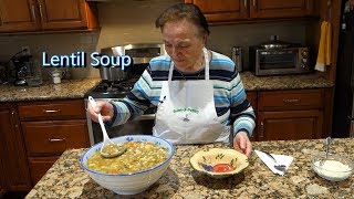 Italian Grandma Makes Lentil Soup [upl. by Enoob273]