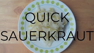 Quick Sauerkraut  Easy Recipes  The Slow 100 [upl. by Darcia]