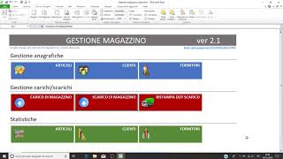 Gestione magazzino excel [upl. by Salguod]