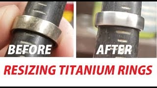 How to Resize a Titanium Wedding Band [upl. by Atekin]