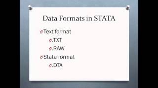 Introduction to Data Analysis using STATA [upl. by Dominic]