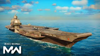 RF ATAKR Ulyanovsk Aircraft Carrier Gameplay  Modern warships [upl. by Nennerb509]