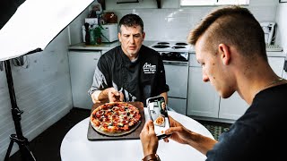 I Filmed A PIZZA Commercial with my iPHONE [upl. by Alyss589]