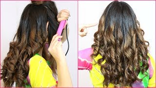 बालों को CURL करने का कौन सा तरीका सबसे अच्छा है  How To Curl Using Hair Straightener  Anaysa [upl. by Richelle]