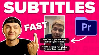 How to Add Subtitles in Premiere Pro in 2022 Automatic Subtitles [upl. by Wilfreda758]