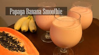 Papaya Banana Smoothie Recipe  RKC [upl. by Washington250]