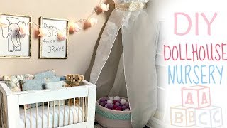 Doll craft DIY NURSERY baby crib ball pit decor [upl. by Patrice]