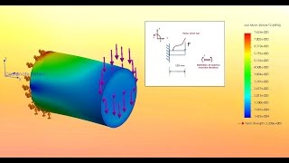 Chapter 3 Calculating shear stress analytically and with SolidWorks Simulation [upl. by Dweck]