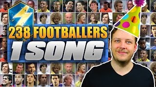 238 FOOTBALL PLAYERS  1 SONG 😂 ED SHEERAN SHAPE OF YOU FOOTBALLERS SUBSCRIBER FUNNY COVER REMIX [upl. by Hardie]