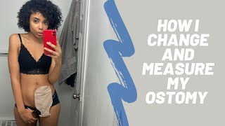 How I Change and Measure My Ostomy Hollister Products [upl. by Marla]