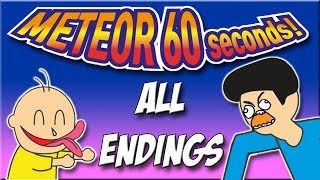 Meteor 60 Seconds  All Endings [upl. by Shira]