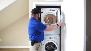 How to clean stackable washer and dryer [upl. by Sokin]