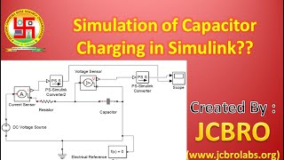 Capacitor charging simulation in Simulink [upl. by Oliviero]