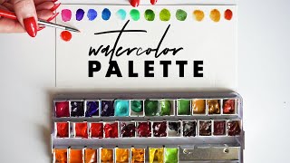 Setting up a new Watercolor Palette  stepbystep [upl. by Beauvais]