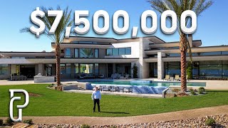 Inside a 75 Million Dollar Lake Las Vegas Modern Mansion [upl. by Milda]