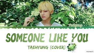 Taehyung 태형  Someone Like You Cover Lyrics EngKor HAPPYVDAY [upl. by Agiaf309]