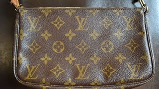 How To Tell If Your Louis Vuitton Pochette is Authentic [upl. by Aerdnwahs]