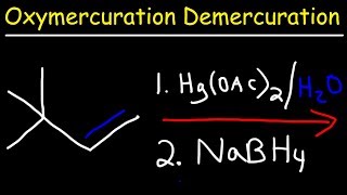 Oxymercuration Demercuration Reaction Mechanism [upl. by Samara191]