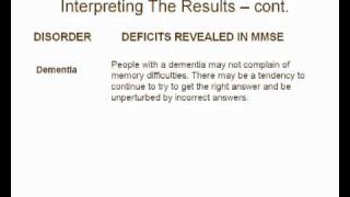 Part 4  How To Use The Mini Mental State Examination [upl. by Ahsuat]