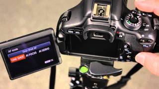 Canon 600D How to change the autofocus mode [upl. by Corvese]