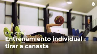 Entrenamiento individual tiro a canasta  Baloncesto [upl. by Elleral]