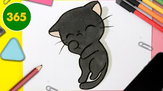 COME DISEGNARE GATTO KAWAII  Come disegnare animali [upl. by Myron]