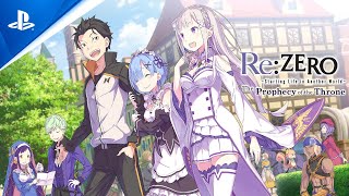 ReZERO Starting Life in Another World The Prophecy of the Throne  Opening Movie  PS4 [upl. by Anasxor]