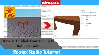 How To Publish Your Models In Roblox Studio [upl. by Ogir]