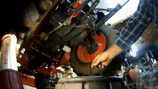 How to change the hydraulic fluiddifferential fluidfilters on your Kubota 2920 tractor Part2 [upl. by Alrick]