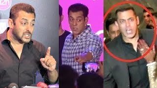 All Moments When Salman Khan Got ANGRY On Media  Salman Khan FIGHT With Media [upl. by Repsac780]