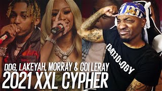 COI LERAY MUST BE STOPPED  DDG Lakeyah Morray and Coi Lerays 2021 XXLFreshman Cypher REACTION [upl. by Jaqitsch802]