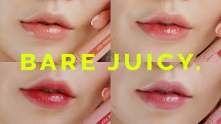 Romand Juicy Lasting Tint Swatches amp Review 🍇 Bare Juicy  롬앤 쥬시래스팅틴트 베어쥬시 전색상 발색 amp 리뷰 [upl. by Heater]